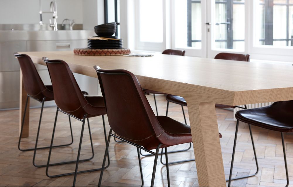 Eiken eettafel