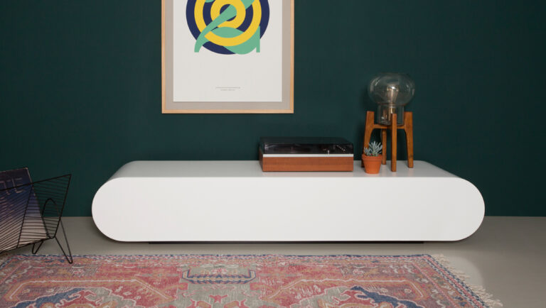white TV cabinet