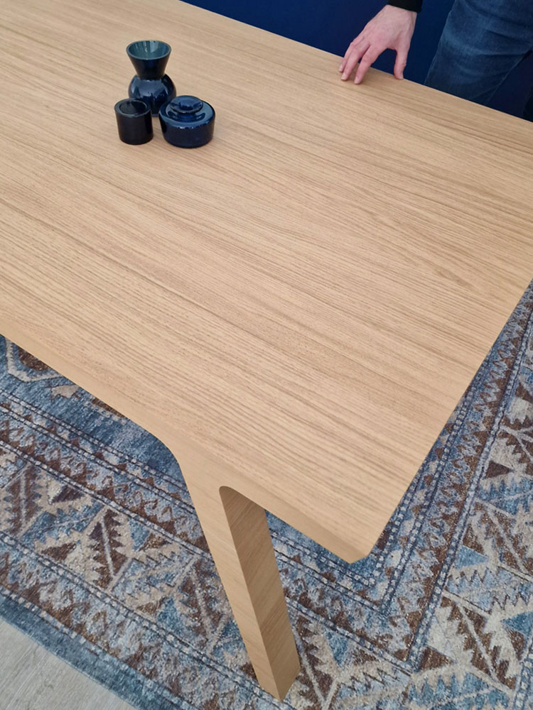 Houten Eettafel eiken bovenaanzicht