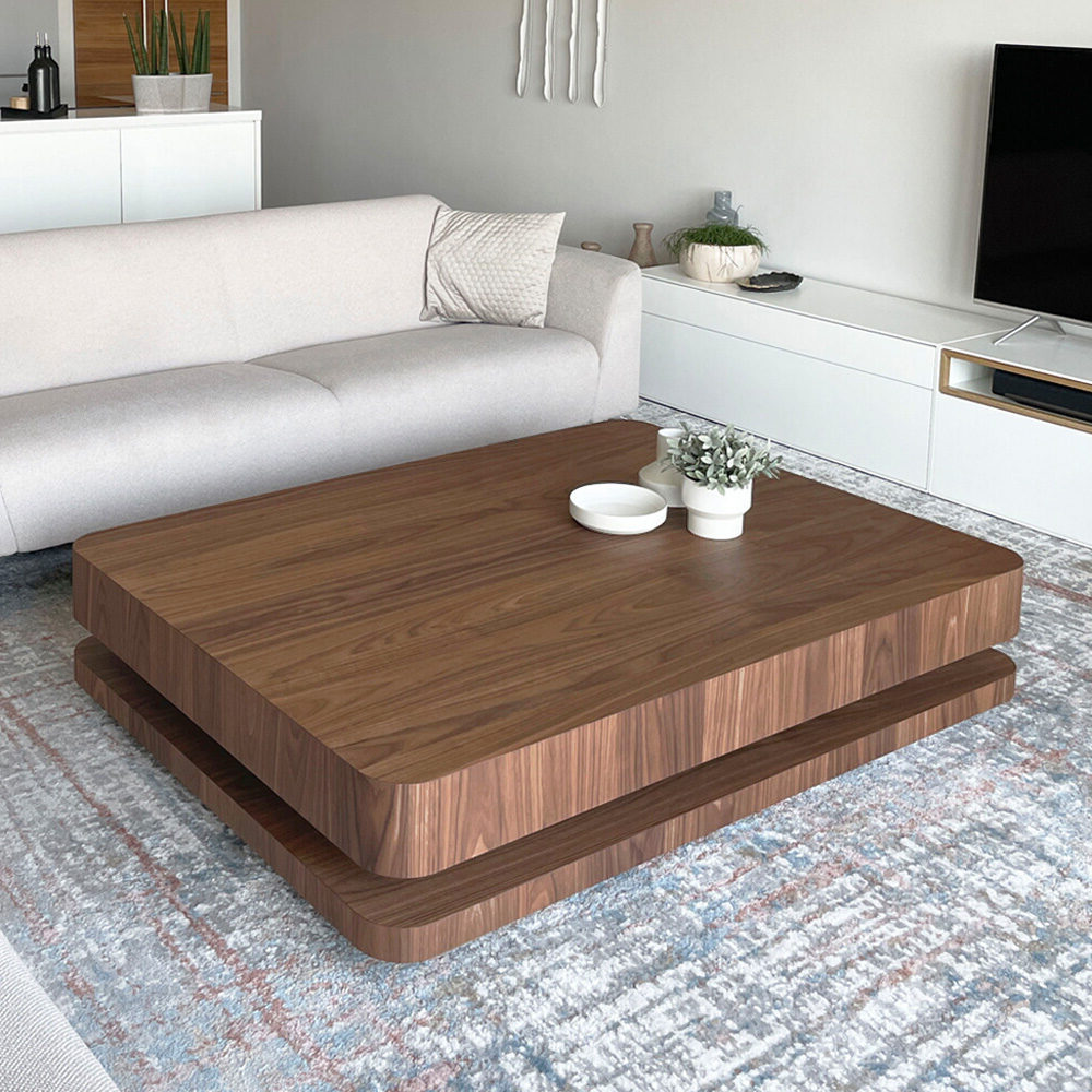 Houten salontafel groot