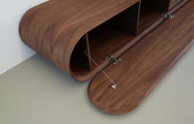 media console in walnut media console in walnut
