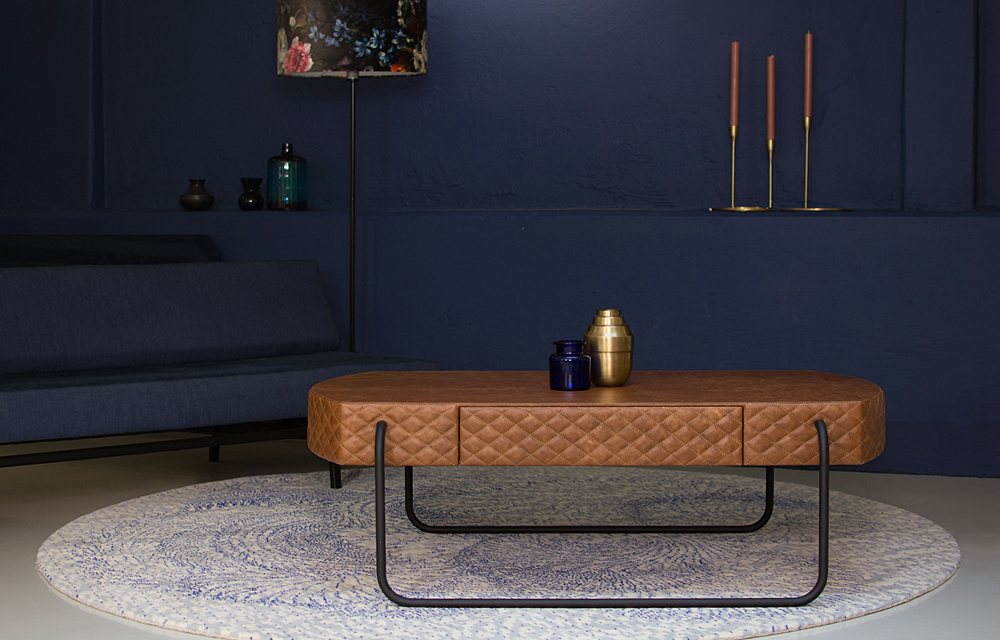 Leren salontafel